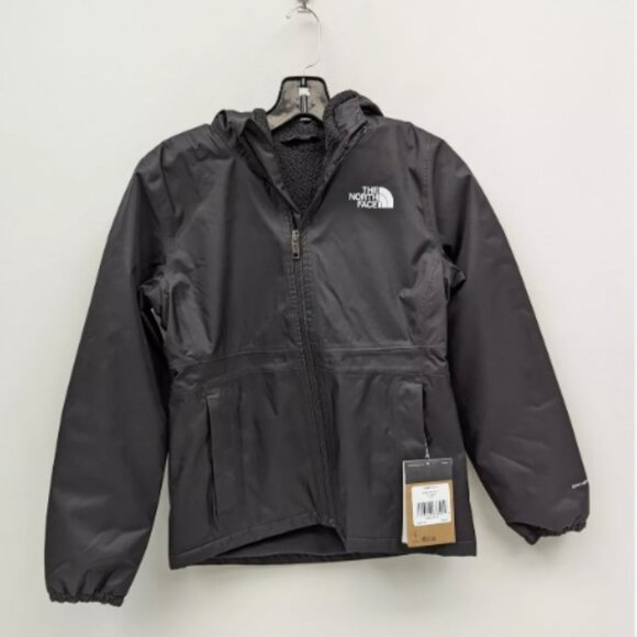 THE NORTH FACE NF0A82TRJK3-L GIRLS WARM STORM RAIN JACKET TNF BLACK
